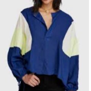 Free People We The Free Beating Hearts Colorblock Top Size Medium